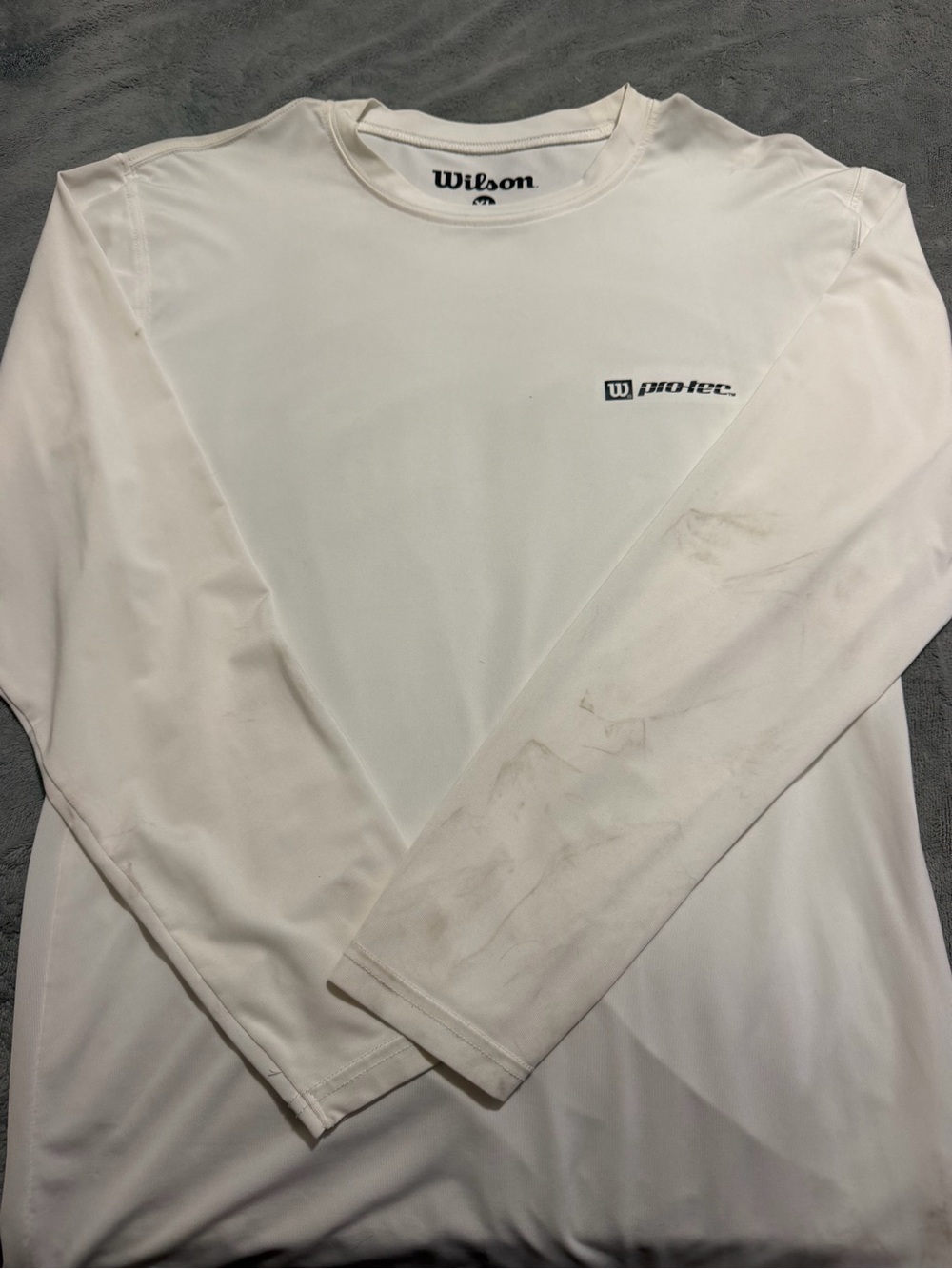 Wilson Men’s Long Sleeve Performance Tee - White